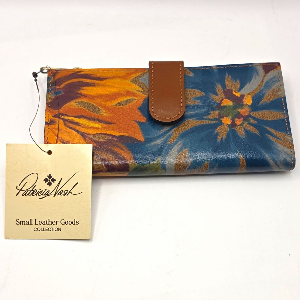 Patricia Nash RFID Zip-Around Floral Wallet, Women’s Multicolor,NWT